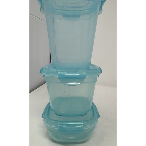 Lock N Lock Storage Containers 3 Piece Pantry Essential Set with Measurements - Picture 2 of 13